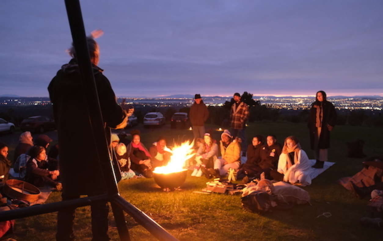 When we were allowed out again we held a very special Mixit Dawn Observation led by Pita Turei